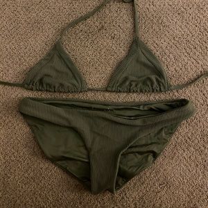 Frankie’s bikini olive green bikini set size S/M